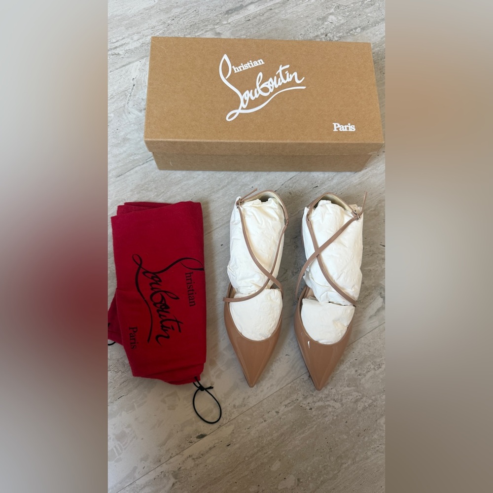 Christian Louboutin Beige Pointed Heels